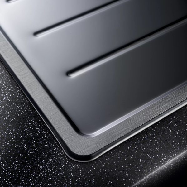 Wastafel cuci piring RINOKS 1 lubang sayap kithcen sink stainles tebal anti karat 120cm