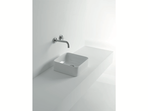 Art basin Wastafel cuci tangan keramik CLASSICA ITALIANO kotak putih anti noda