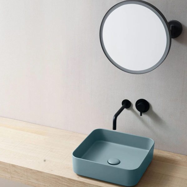 Wastafel keramik kotak biru laut Classica Italiano TC-027BL