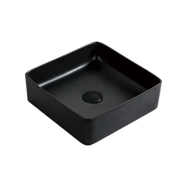 Wastafel keramik kotak hitam Classica Italiano TC-027BK