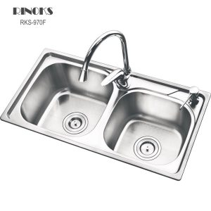 RINOKS 2 lubang 75cm stainles tebal anti karat RKS-970-75x40x20