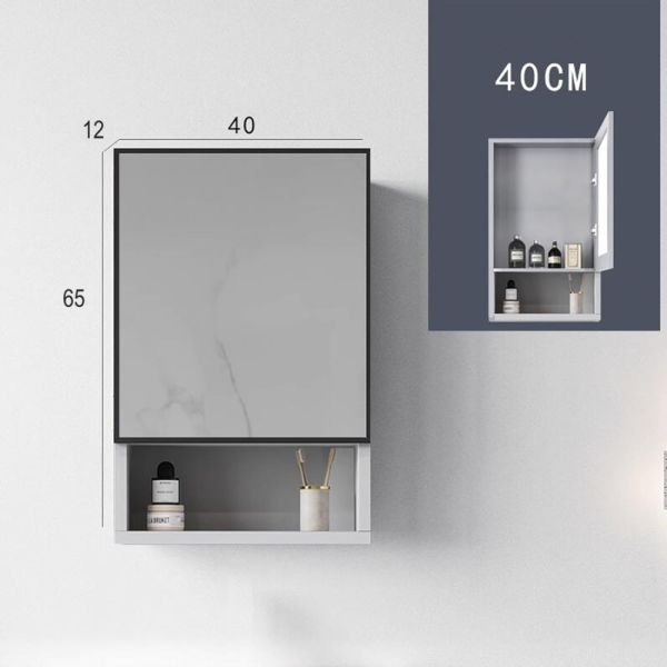 cermin kabinet Classica Italiano hidden storage CRK-406-K1 engsel sebelah kiri