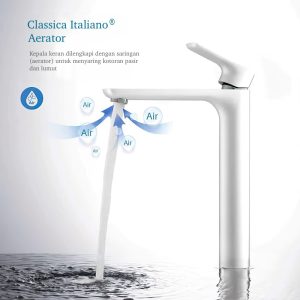 Kran mixer panas dingin stainles anit karat ITL-7205