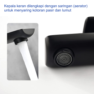 Kran mixer panas dingin stainles anit karat ITL-7205