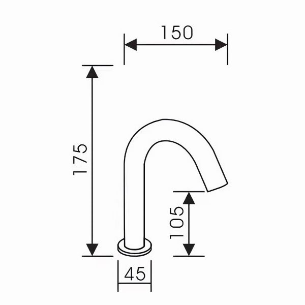 RINOKS Kran sensor gerak otomatis AC/DC SD-506-A Sketch