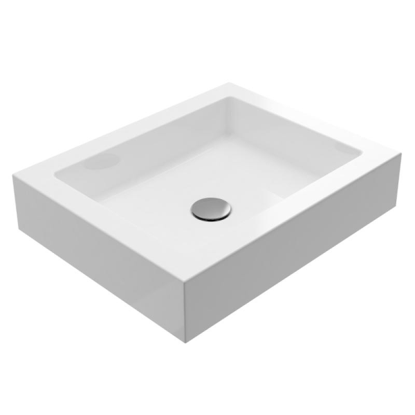 Classica Italiano Wastafel kamar mandi meja keramik mewah super putih TC-140