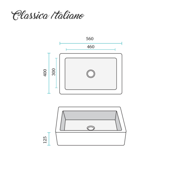 Classica Italiano Wastafel kamar mandi meja keramik mewah super putih TC-140