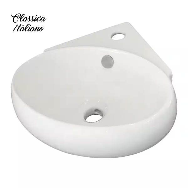 Wastafel gantung sudut keramik Classica Italiano TC-239