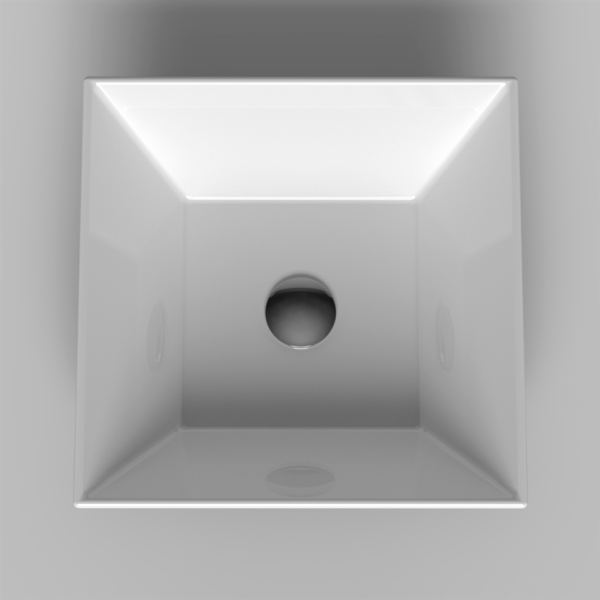 Wastafel minimalis Classica Italiano Limas segi empat TC-036